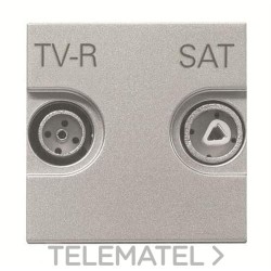 Toma TV-R/SAT intermedia Zenit plata con referencia N2251.8 PL de la marca NIESSEN.
