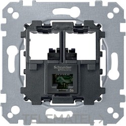 Toma RJ45 simple CAT6 UTP con referencia MTN4576-0001 de la marca SCHNEIDER ELECTRIC.