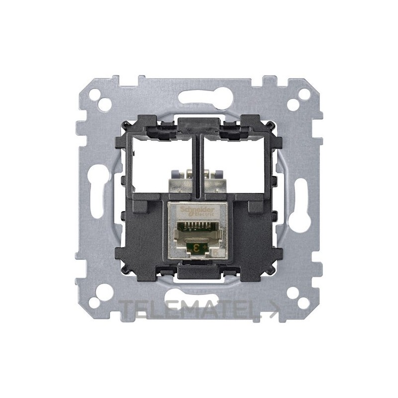 Toma RJ45 simple CAT6 STP con referencia MTN4576-0021 de la marca SCHNEIDER ELECTRIC.