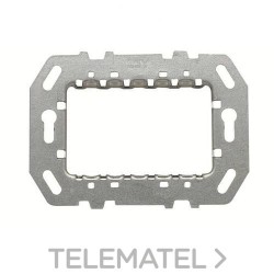 Bastidor de 3 módulos para caja americana Zenit con referencia N2473.9 de la marca NIESSEN.