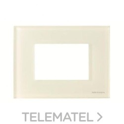 Marco de 3 módulos para caja americana Zenit cristal blanco con referencia N2473 CB de la marca NIESSEN.