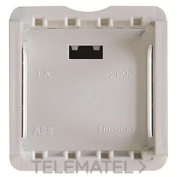 Soporte DIN con 2 módulos Zenit blanco jazmín con referencia N2692 BL de la marca NIESSEN.