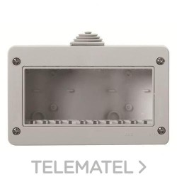 Caja estanca IP40 para 3 módulos Zenit con referencia N3391.1 de la marca NIESSEN.