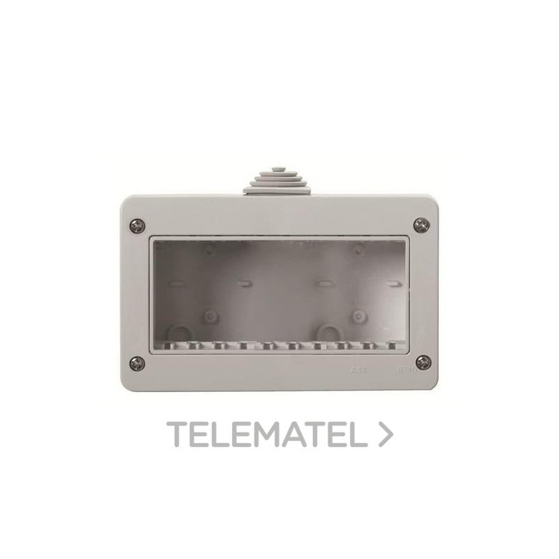 Caja estanca IP40 para 3 módulos Zenit con referencia N3391.1 de la marca NIESSEN.