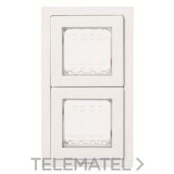 Marco IP55 2V/2m Zenit blanco con referencia N3272 BL de la marca NIESSEN.