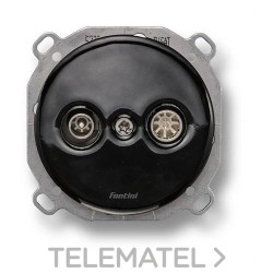 Toma única RTV-SAT DO empotrar porcelana negro (Pack) con referencia 34712272 de la marca FONTINI.