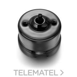 Interruptor 1P 10AX 250V GARBY 30 sin manecilla porcelana negro (Pack) con referencia 30306271 de la marca FONTINI.