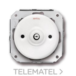 Doble conmutador 10AX 250V sin manecilla porcelana blanco con referencia 31302171 de la marca FONTINI.