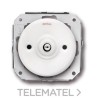 Doble conmutador 10AX 250V sin manecilla porcelana blanco con referencia 31302171 de la marca FONTINI.