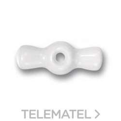 Lazo rotativo porcelana + tornillo patiné blanco con referencia 30967171 de la marca FONTINI.
