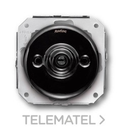 Doble conmutador 10AX 250V sin manecilla porcelana negro con referencia 31302271 de la marca FONTINI.