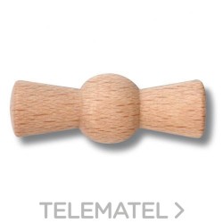 Conjunto lazo rotativo madera + tornillo patiné haya natural (Pack 5u) con referencia 30967817 de la marca FONTINI.