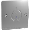 Pulsador Pulsatemp empotrar táctil 3 hilos plata con referencia PT EMP EL6 de la marca DINUY.