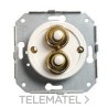 DOBLE PULSADOR 2A-250V PARA PERSIANA CROMO/MARRON PACK con referencia 35-343-52-2 de la marca FONTINI.