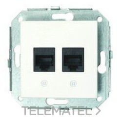CONJUNTO 2 TOMA RJ45 5E F-37 BLANCO/NIEVE PACK con referencia 37-707-05-2 de la marca FONTINI.