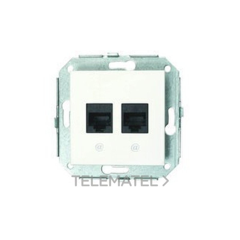 CONJUNTO 2 TOMA RJ45 5E F-37 BLANCO/NIEVE PACK con referencia 37-707-05-2 de la marca FONTINI.