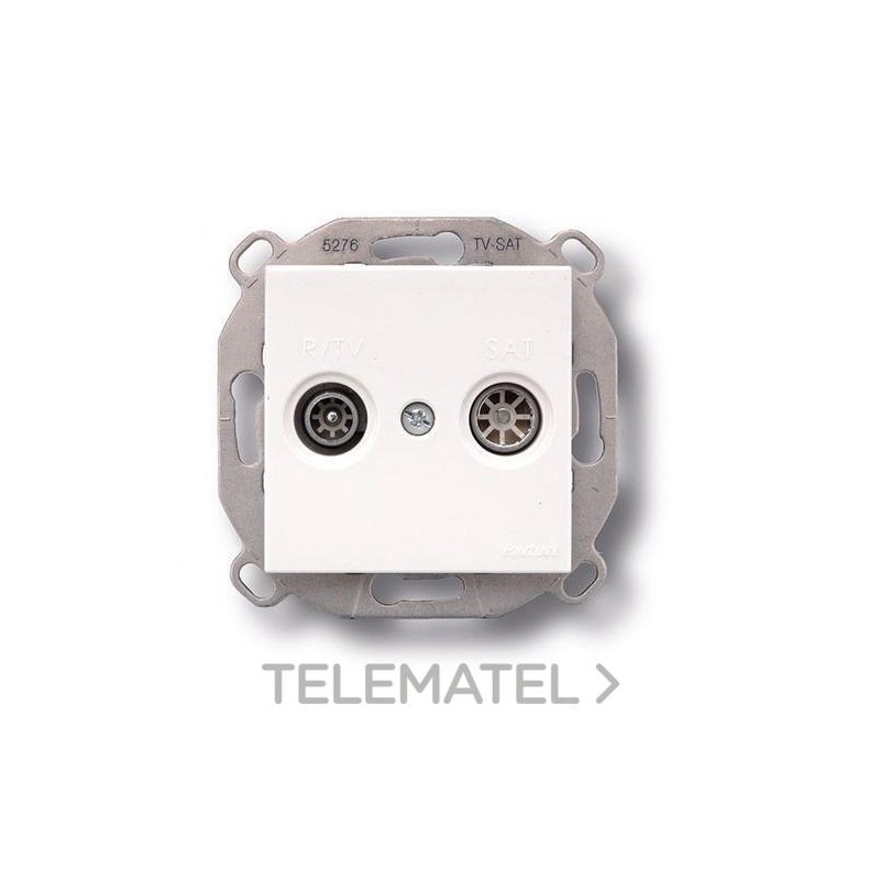 Toma final TV T F-37 blanco nieve (Pack) con referencia 37711052 de la marca FONTINI.