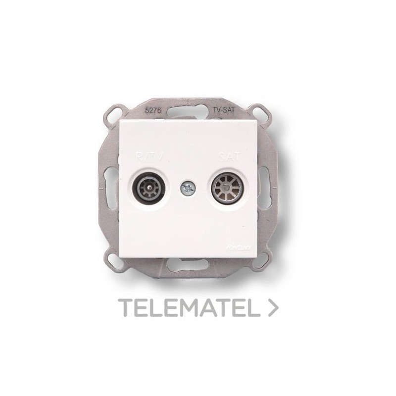 Toma única TV F-37 blanco nieve (Pack) con referencia 37712052 de la marca FONTINI.
