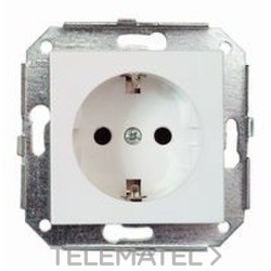 BASE ENCHUFE TOMA TIERRA F-37 METALIZADO PACK con referencia 37-212-50-2 de la marca FONTINI.