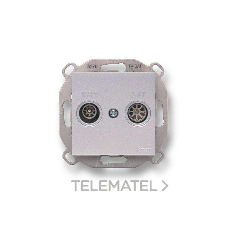 Toma única TV F-37 metalizado (Pack) con referencia 37712502 de la marca FONTINI.