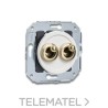 Interruptor doble manecilla 10A 250V oro / blanco (Pack) con referencia 65300302 de la marca FONTINI.