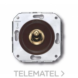 Interruptor manecilla 10A 250V oro / marrón (Pack) con referencia 65306542 de la marca FONTINI.