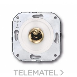 Interruptor 2P manecilla 10A 250V oro / blanco (Pack) con referencia 65314302 de la marca FONTINI.