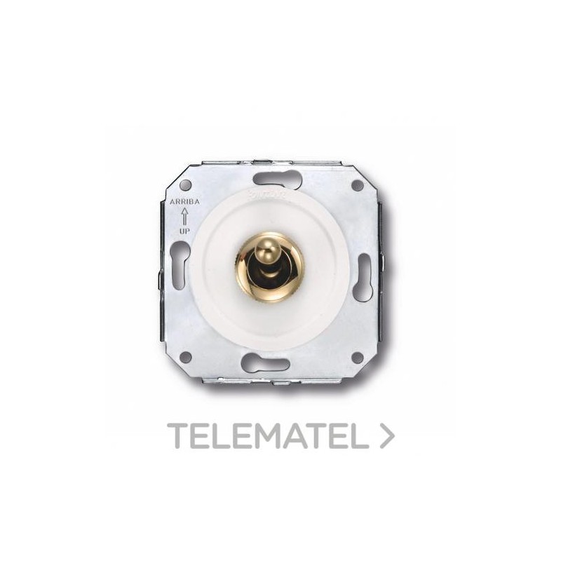 Interruptor 2P manecilla 10A 250V oro / blanco (Pack) con referencia 65314302 de la marca FONTINI.
