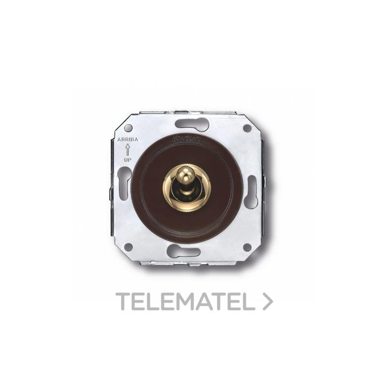 Interruptor 2P manecilla 10A 250V oro / marrón (Pack) con referencia 65314542 de la marca FONTINI.