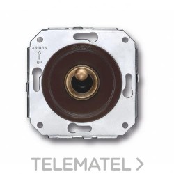 Interruptor 2P manecilla 10A 250V patiné / marrón (Pack) con referencia 65314572 de la marca FONTINI.
