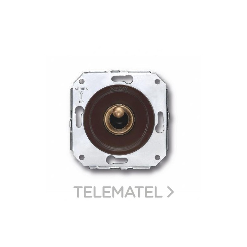 Interruptor 2P manecilla 10A 250V patiné / marrón (Pack) con referencia 65314572 de la marca FONTINI.