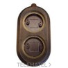PEANA P/TUBO/CBL. 2 ELEMENTO VERTICAL NATURAL con referencia 30-822-00-2 de la marca FONTINI.