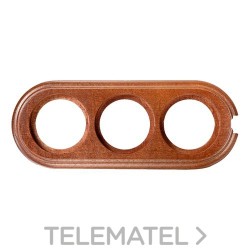 Peana tubo / cable 3 elementos vertical madera miel con referencia 30823192 de la marca FONTINI.