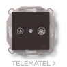 Toma única TV F-37 marrón (Pack) con referencia 37712032 de la marca FONTINI.