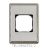 MARCO LATON 1 ELEMENTO METALICO/A CUADRADO DORADO PACK con referencia 39-821-50-2 de la marca FONTINI.