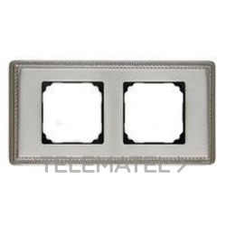 MARCO LATON 2 ELEMENTOS METALICO/A CUADRADO DORADO PACK con referencia 39-822-50-2 de la marca FONTINI.
