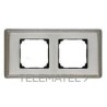 MARCO LATON 2 ELEMENTOS METALICO/A CUADRADO DORADO PACK con referencia 39-822-50-2 de la marca FONTINI.