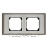 MARCO LATON 2 ELEMENTOS METALICO/A CUADRADO PATINE PACK con referencia 39-822-53-2 de la marca FONTINI.