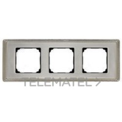 MARCO LATON 3 ELEMENTOS METALICO/A CUADRADO DORADO PACK con referencia 39-823-50-2 de la marca FONTINI.
