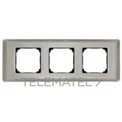 MARCO LATON 3 ELEMENTOS METALICO/A CUADRADO PATINE PACK con referencia 39-823-53-2 de la marca FONTINI.
