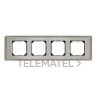 MARCO LATON 4 ELEMENTOS METALICO/A CUADRADO DORADO PACK con referencia 39-824-50-2 de la marca FONTINI.