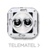 Doble interruptor manecilla 10A 250V cromo blanco (Pack) con referencia 65300262 de la marca FONTINI.