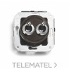 Doble interruptor manecilla 10A 250V cromo marrón (Pack) con referencia 65300522 de la marca FONTINI.