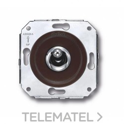 Interruptor manecilla 10A 250V cromo marrón (Pack) con referencia 65306522 de la marca FONTINI.