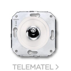 Pulsador manecilla 10A 250V cromo blanco (Pack) con referencia 65312262 de la marca FONTINI.