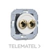 Pulsador doble tipo ROCKING 10A dorado blanco (Pack) con referencia 65345302 de la marca FONTINI.