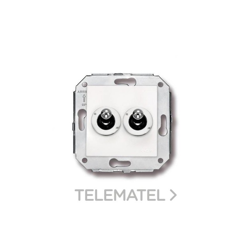Interruptor doble ROCKING 10A cromo blanco (Pack) con referencia 67300262 de la marca FONTINI.