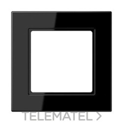 Marco A550 simple negro termoplástico con referencia A5581BFSW de la marca JUNG.