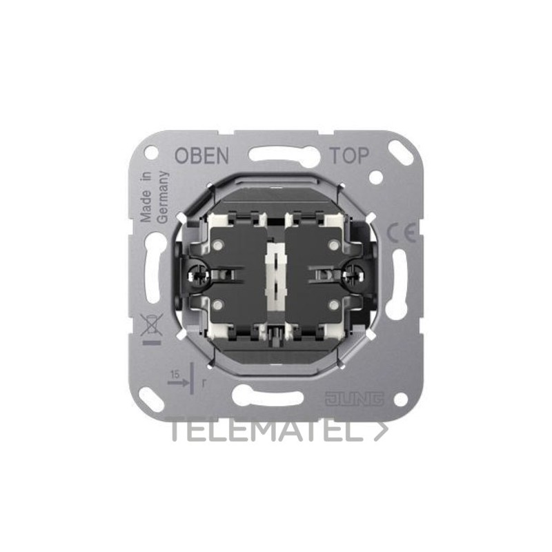 Mecanismo doble interrruptor 10AX/250V LS912 con referencia K509EU de la marca JUNG.