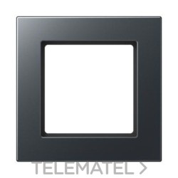 Marco A550 simple antracita termoplástico con referencia A5581BFANM de la marca JUNG.